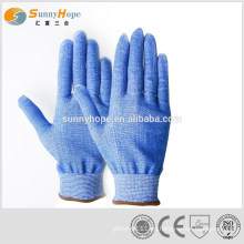 13gauge guantes de corte de carne azul HPPE